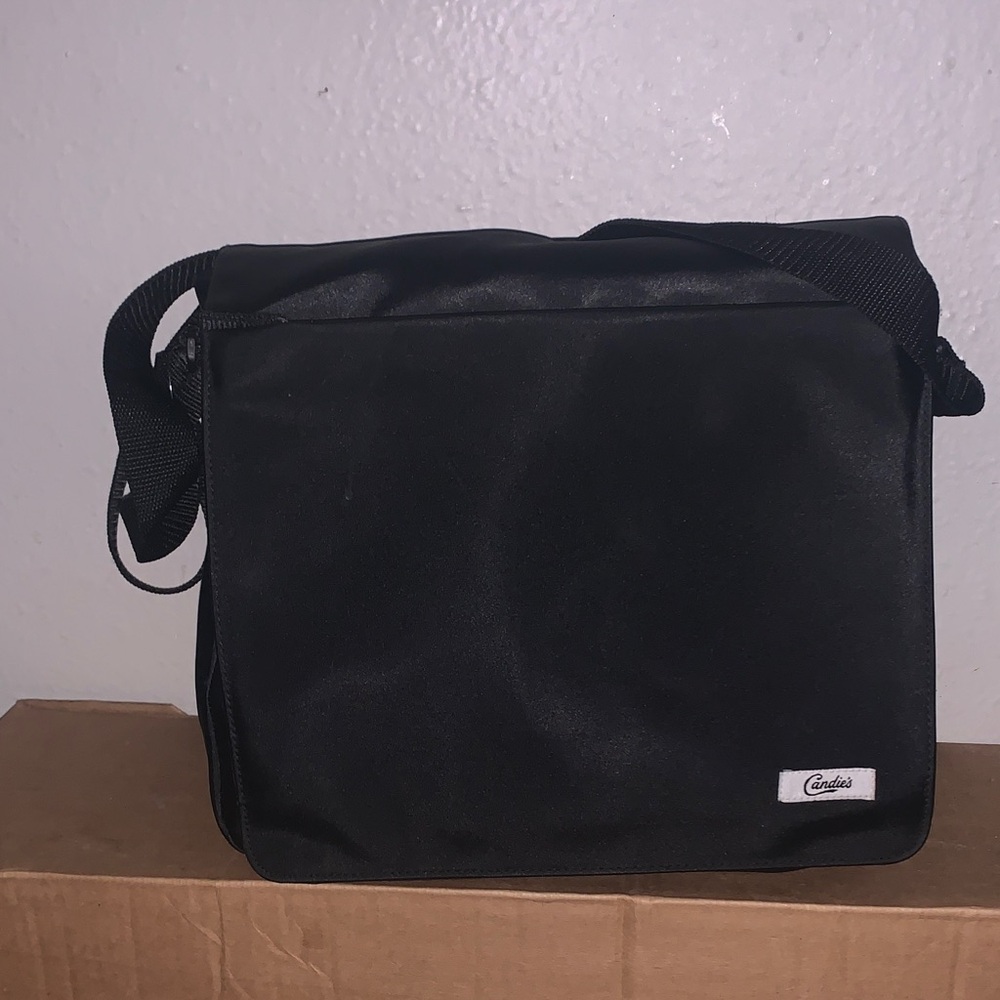Candie's Classic Black Messenger Bag
